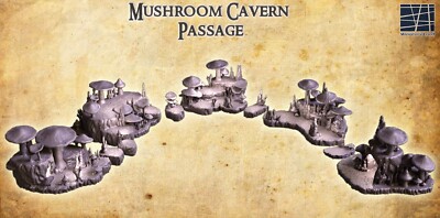 Mushroom Cavern Underground Scatter Terrain 28mm D&D Underdark Warhammer Warcry