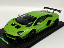 1/18 AutoArt Lamborghini Aventador LB Works Pearl Green 79243 custom leather Bas