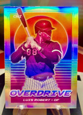 2021 Luis Robert Panini Chronicles Overdrive Baseball Silver Prizm #15