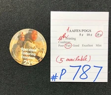 AAFES POGS, 11th Series/Printing,1 POG, 25¢ , #P787, FAIR