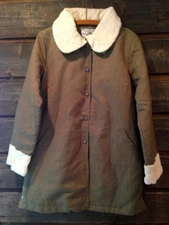 Livity Hemp and Recycled Bottles Women's Coat with Organic Cotton Vegan Fur NWT