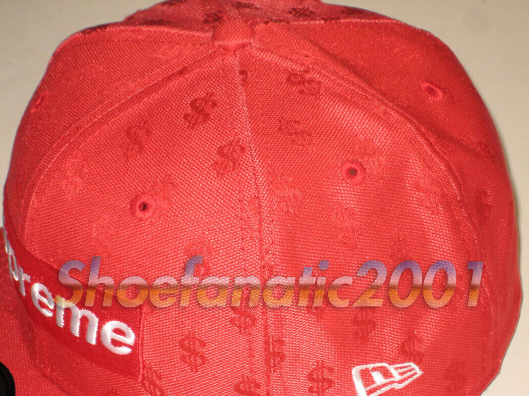 NWT 2018 Supreme SS18 Box Logo Brown Monogram New Era Hat S 7 3/4 Rare  AUTHENTIC