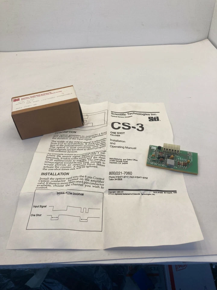 STI 41626 CS-3 ONE SHOT OPTION CARD NIB - Image 4 of 4