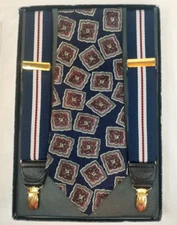 Men's Silk Tie New in Open Box with Suspenders Mark Alexander Gift Set