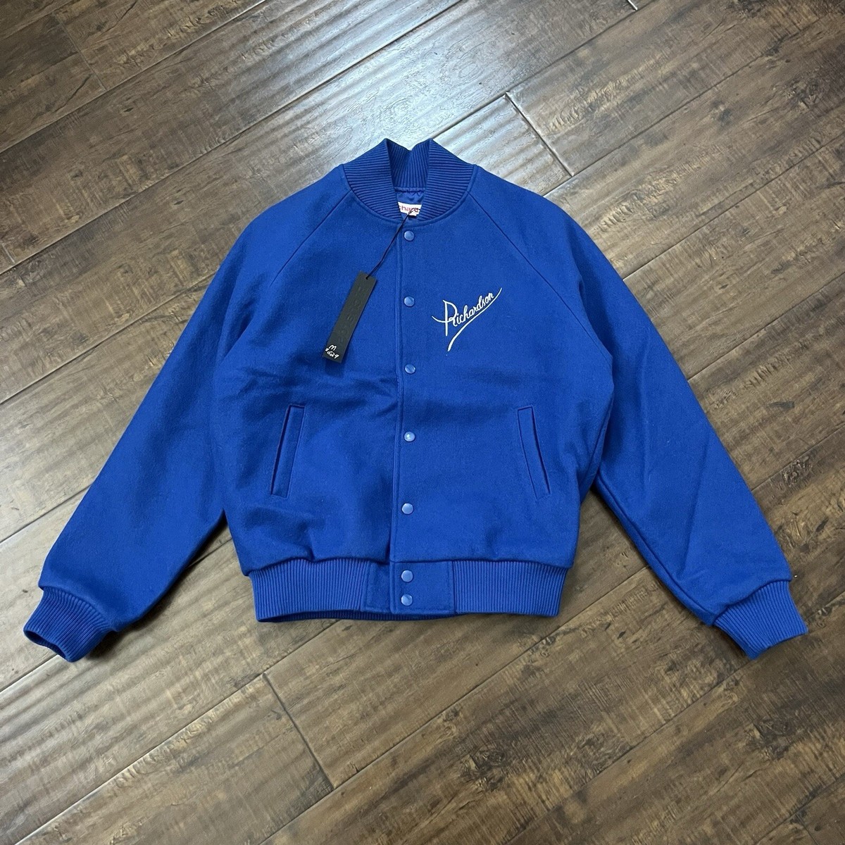 Richardson Magazine Blue Varsity Letterman Jacket Mens Medium 