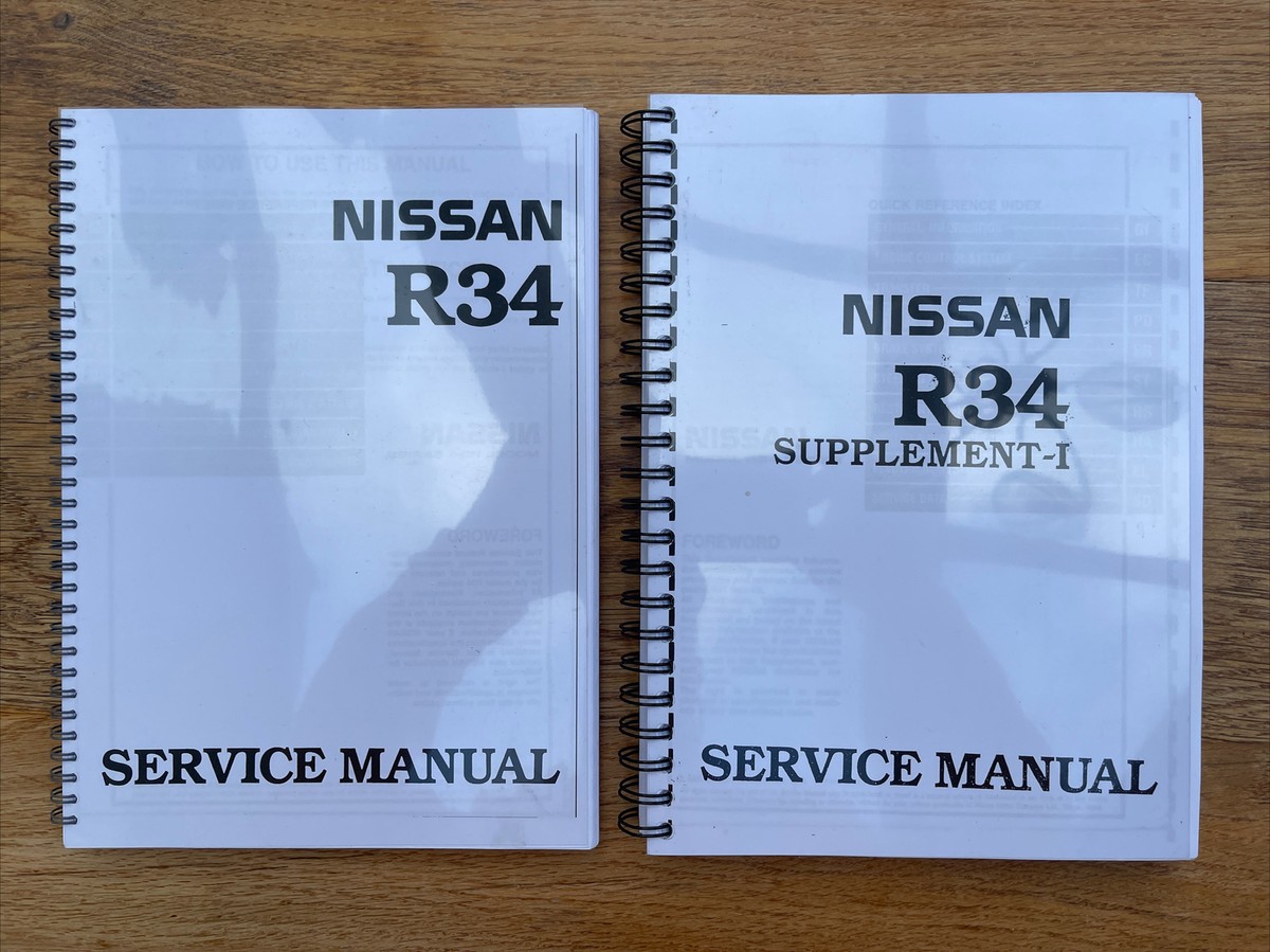 NISSAN SKYLINE 取扱説明書 R34 Nissan Skyline R34 Service manual & Supplement 1 Manual