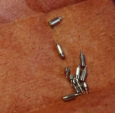 Watch Parts Lot Of 12 Pivoting Stamps Top And Bottom 14 1/2 Lines