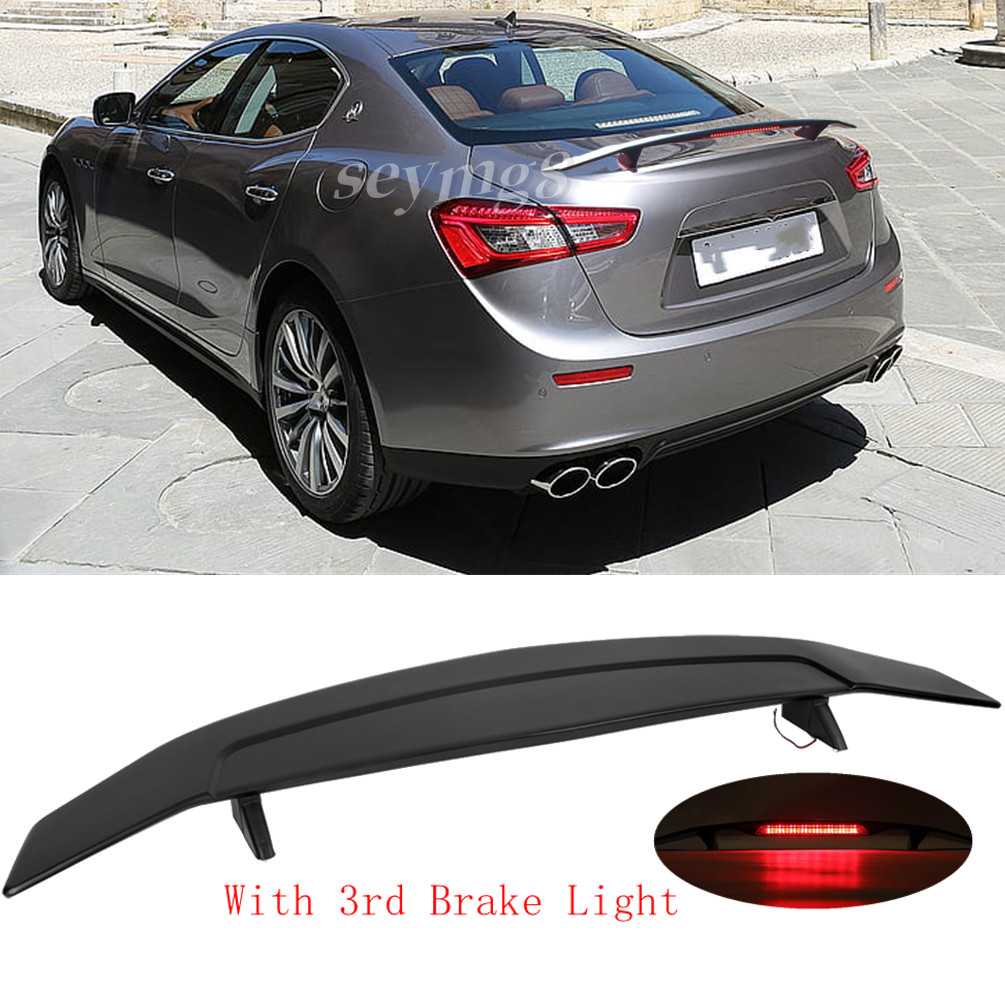 For Maserati Ghibli 52" Rear Trunk Spoiler Wing Racing w/3RD LED Brake Light