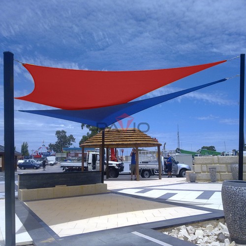 Cubierta de toldo vela parasol exterior rectangular de 10' (W) para fácil ajuste entre paredes - Imagen 80 de 100