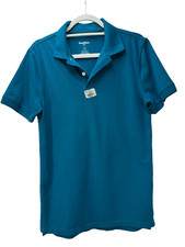 Goodfellow  Co Men's Loring Short Sleeve Polo Shirt Coastal Wave Sz S