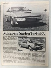 MitsuArt05 Article Preview 1982 Mitsubishi Starion Turbo EX Aug 1982 2 page