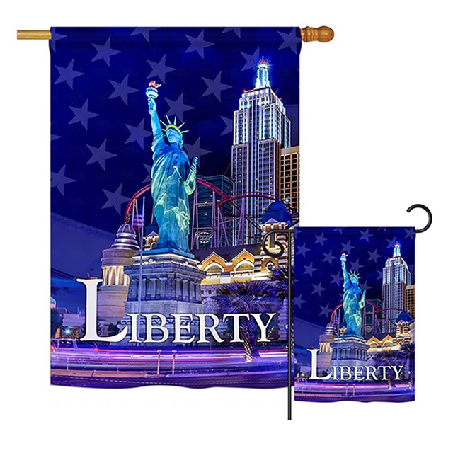 Freedom of LibertyAmericana Historic Garden Yard Banner House Flag eBay
