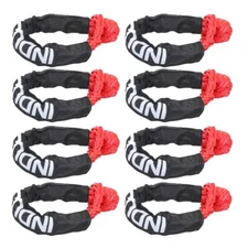 8 Pack Soft Shackles Synthetic Recovery Rope 56000lbs Break Strength Offroad Tow