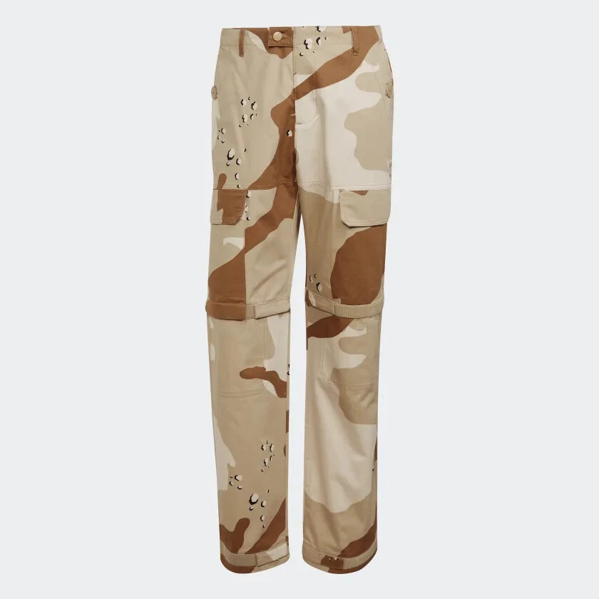 ADIDAS CAMO CARGO PANTS BLUE VERSION BEIGE BROWN H33477 UK