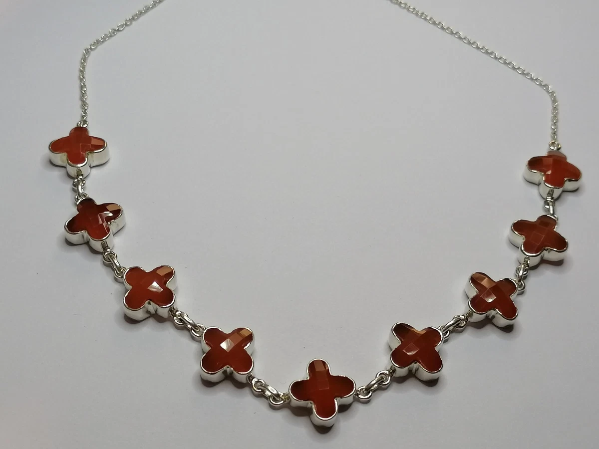 Sterling silver carnelian necklace sale