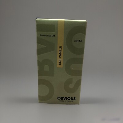 Rare Obvious Une Vanille Edp 100ml New In Box Express Shipping