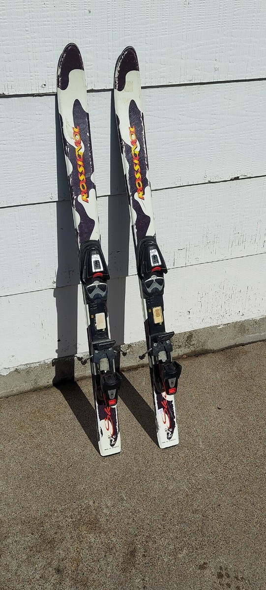 ROSSIGNOL REBEL 110 CM DOWNHILL Youth Child Kid SKIS W/ Salomon