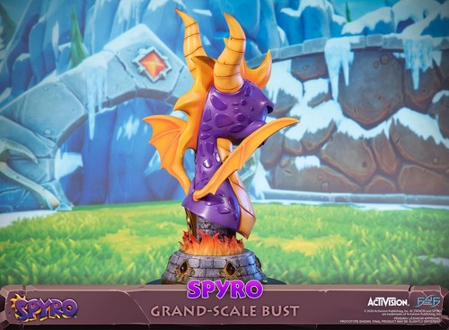 Estatua First4Figures Spyro the Dragon Gran Escala Busto Edición Estándar Sin usar y en caja - Imagen 5 de 14