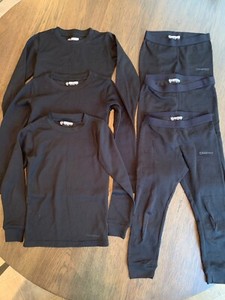3 complete sets Campri kids youth thermals age 5-6 years tops legs ski snowboard