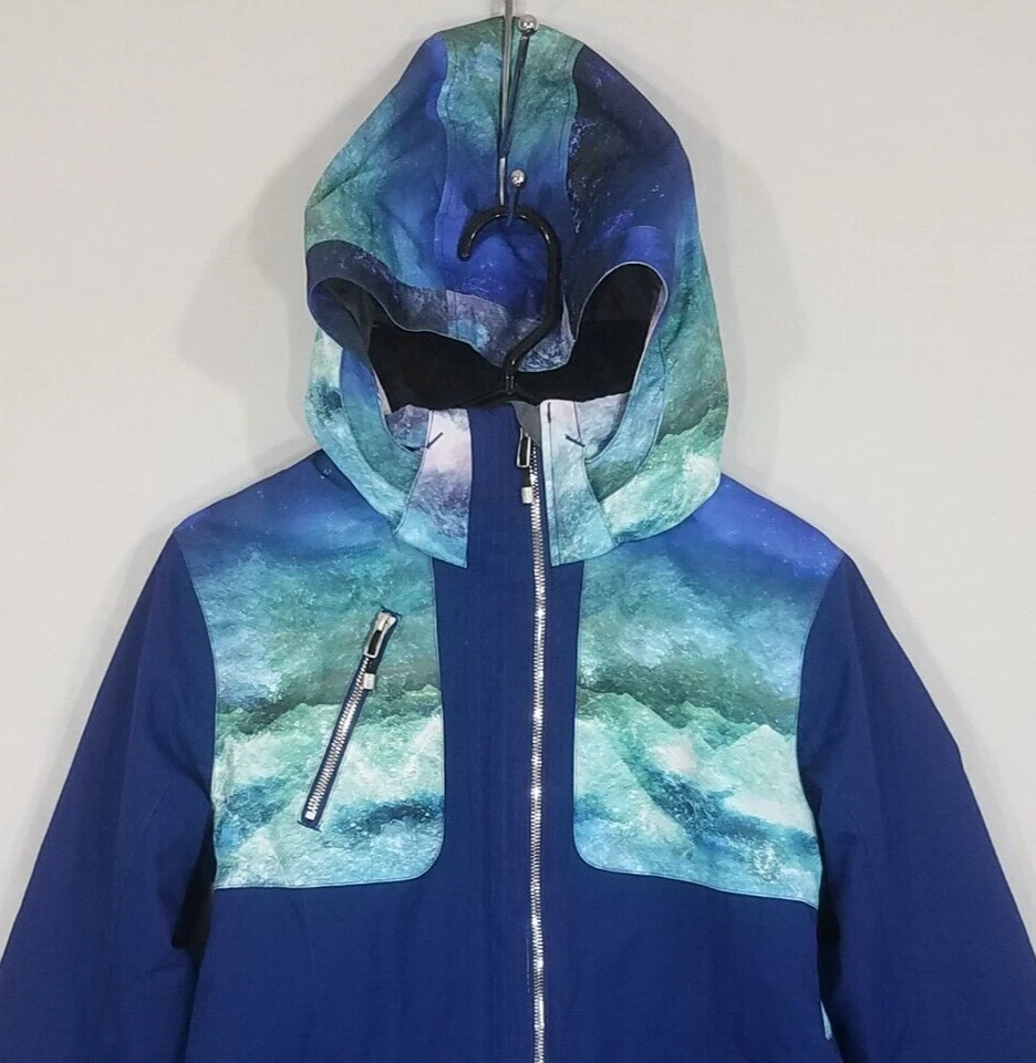 Chaqueta Obermeyer June para Niña XL (18) Azul Juvenil Cremallera Completa Parka Capucha Extraíble Foto 2 de 4