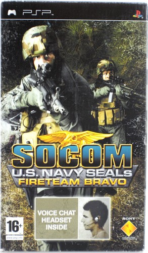 Sony Psp Game Socom Us Navy Seals Fireteam Bravo With Voice Chat Headset Boxed Ebay