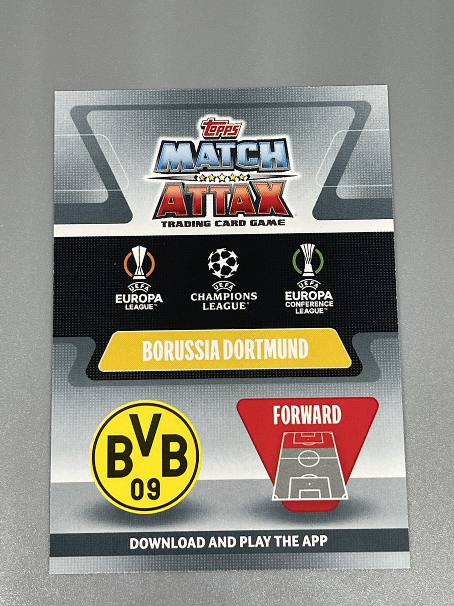 Erling Haaland 2021-22 Topps Match Attax UCL Europa Diamond