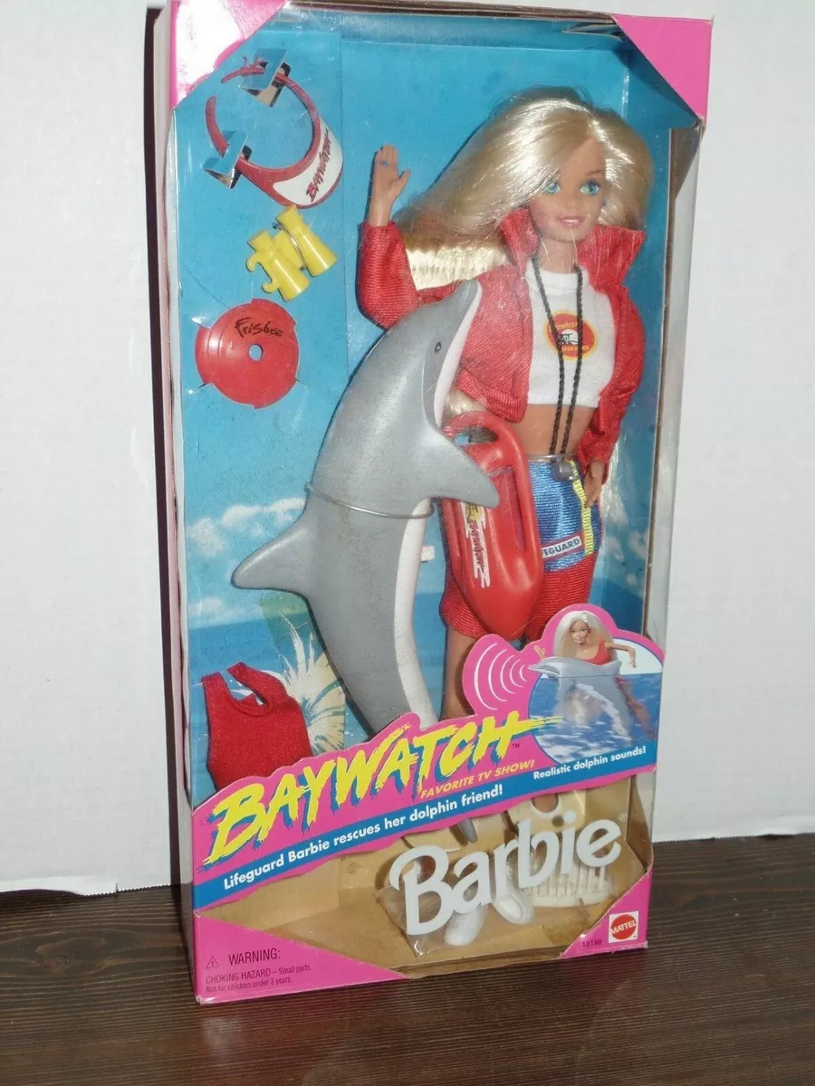 BARBIE BAYWATCH w Dolphin era 1994 13199 Lifeguard NRFB