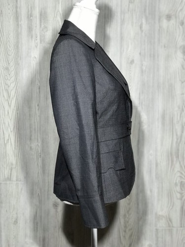 Anne Klein Women’s Gray Blazer Sz 8 Polyester/Wool Blend Excellent Conditions - - Picture 3 of 6