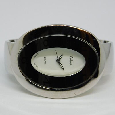 Collezio Cuff Bracelet Quartz Analog Women's Watch Sz. 6 1/2'' New Battery