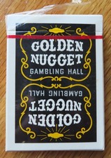 Vintage 1970s GOLDEN NUGGET Casino Gambling LAS VEGAS Playing Cards DECK SEALED