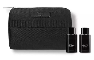 GIORGIO ARMANI Gift Set ARMANI CODE Splash EDP + EDT + Pouch NEW 