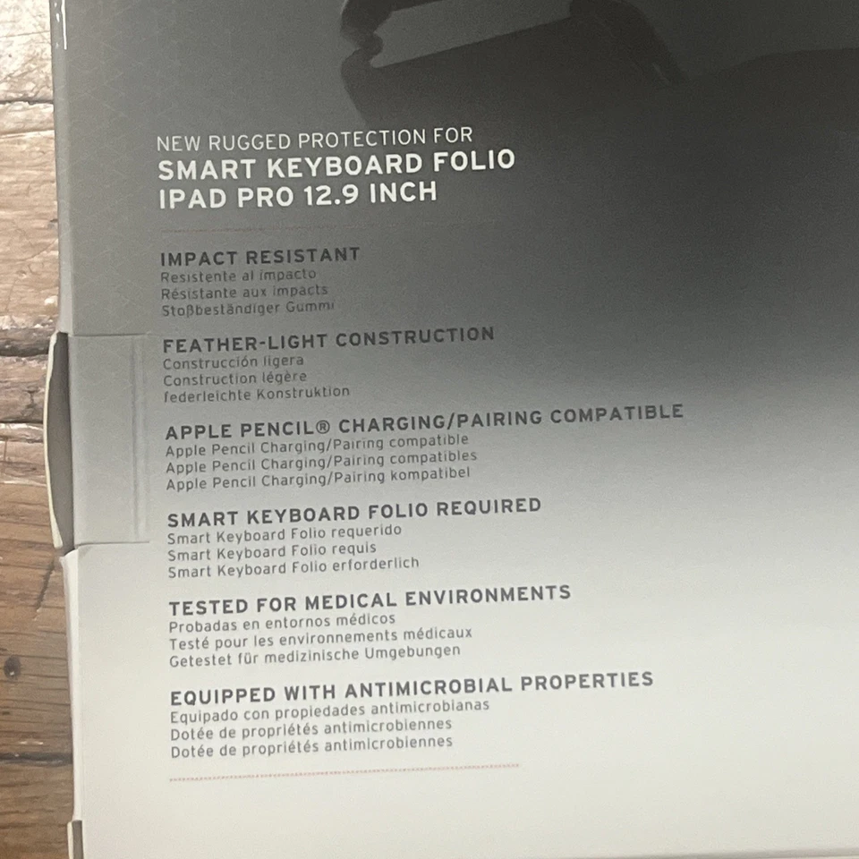 UAG Scout Rugged back cover for Apple iPad Pro 12.9" Smart Keyboard Folio Black - Image 3 of 3