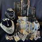 Huge 8+lbs Lot Wearable Costume Jewelry Vintage to Now Estate Mix Craft Redesign