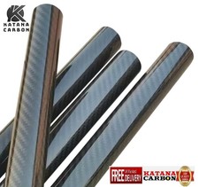 Gloss Twill 3K Carbon Fiber Tube 1000 mm OD 8‑62 mm Roll Wrapped UK