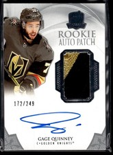 2020-21 UD The Cup rookie patch auto Gage Quinney /249 #112 SM@JFC1