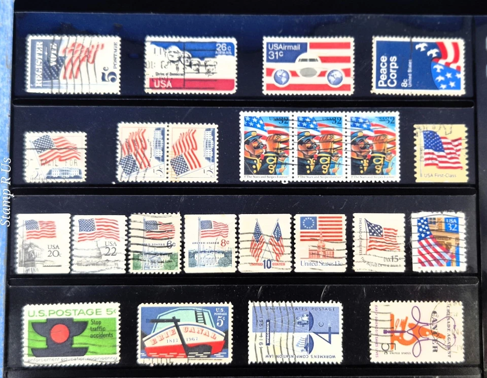 United States Daily Stamp Mix / USA / Flags Cultural Stamps - Image 2 of 2