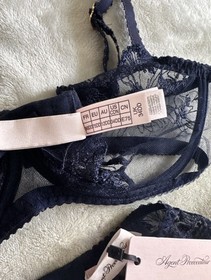 Agent Provocateur (Never Worn) Jayce Lingerie Set -34 DD, Size 1 Garter + Bottom