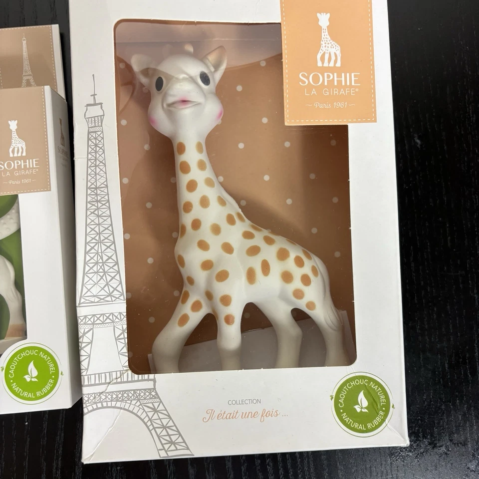 SOPHIE the Giraffe Lot of 2 -- Baby Teether & Toy Ring Teether by Vulli NEW - Image 3 of 4