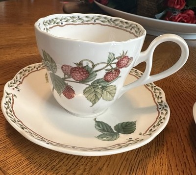 Vintage Set 2 Noritake Royal Orchard Primachina 9416 Cup & Saucer Made In Japan