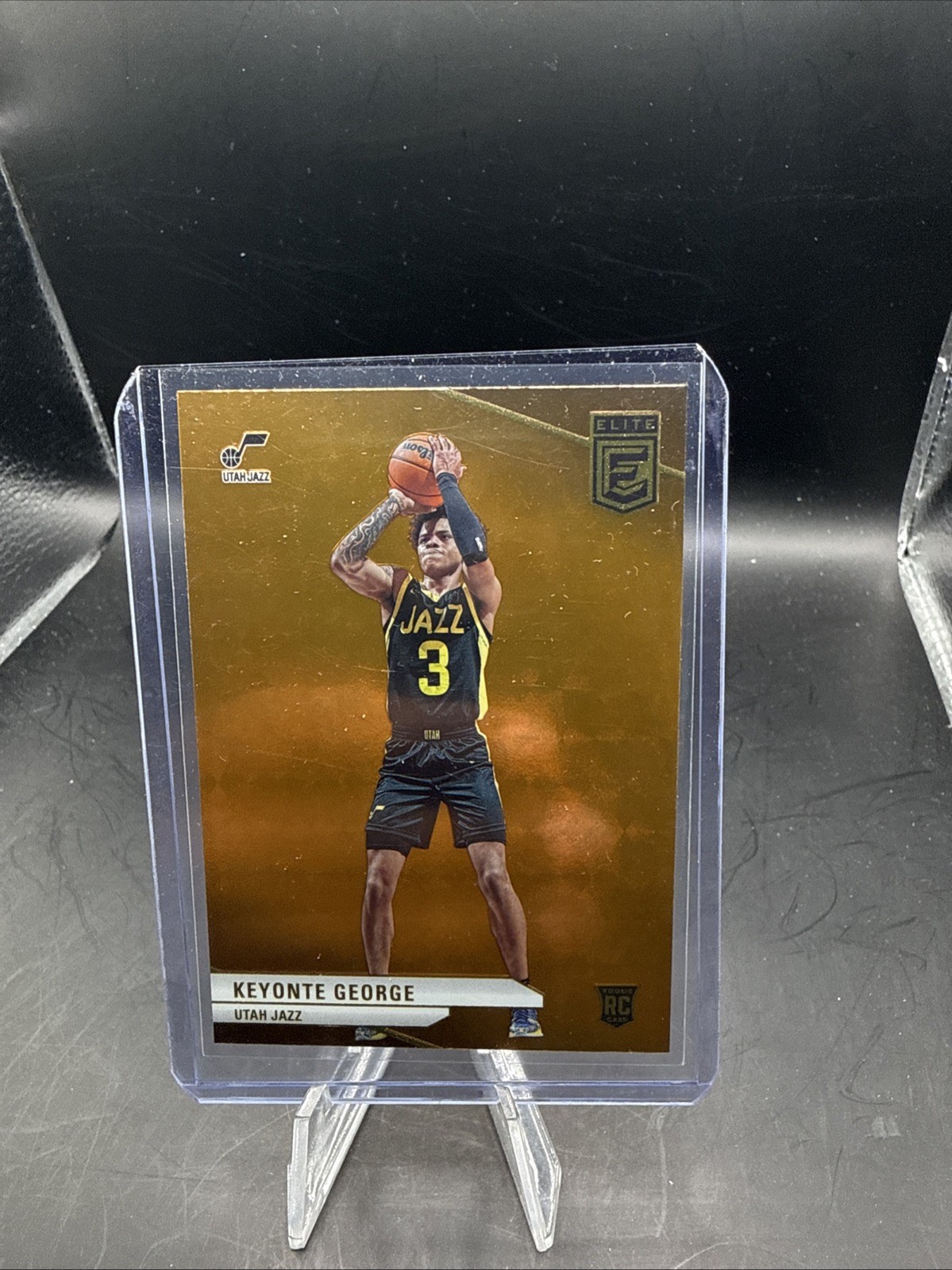 2023-24 Donruss Elite #221 Keyonte George Orange Rookie RC Jazz SP
