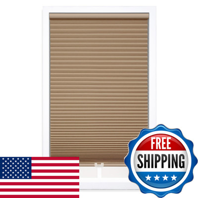 Dez Furnishings Cordless 1.5 Blackout Cellular Shade 41W X 64H Latte