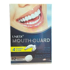 UNIEDI Mouth Guard for Grinding Teeth at Night Sleep Guard 4 Pack New Sealed