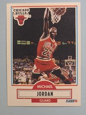 1990-91 Fleer - Michael Jordan #26 Black Line Above Biographical Information