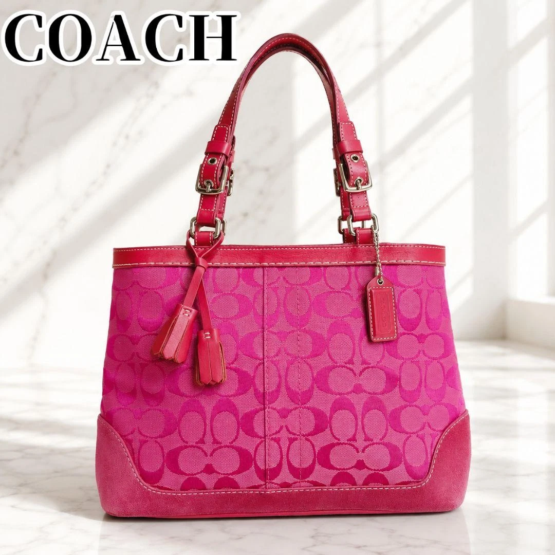 Coach ピンク ショルダーバッグ バッグ & ハンドバッグ 女性用 | eBay