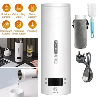 450ml Tragbarer Mini Elektrischer Reise Wasserkocher Schnell Wasser Kochen Kleine Teekanne Thermoskanne