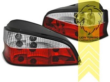 R&uuml;ckleuchten Heckleuchten f&uuml;r Peugeot 106 rot weiss chrom