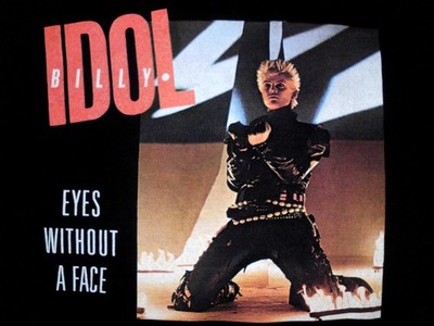 BILLY IDOL - EYES WITHOUT A FACE - T-SHIRT - GRÖßE L - GILDAN PREMIUM COTTON
