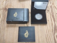 2021 1oz QUEENS BEASTS  WHITE GREYHOUND OF RICHMOND ROYAL MINT SILVER PROOF COIN
