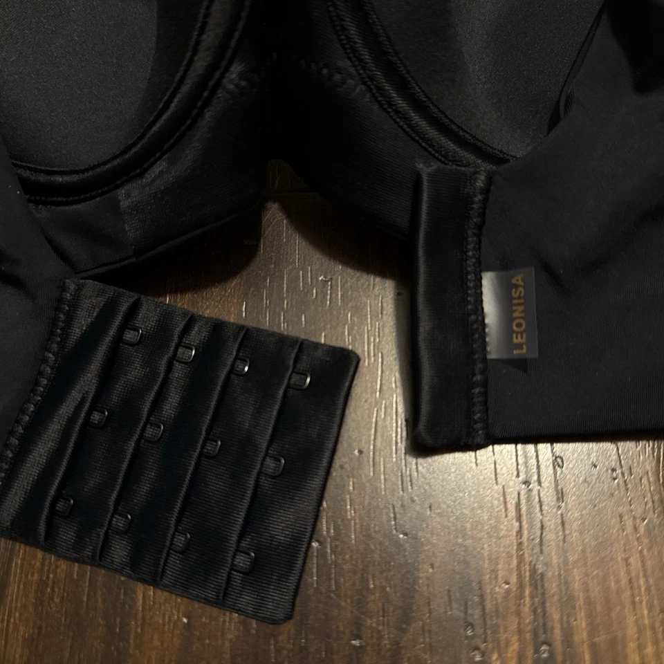 Leonisa Back Smoothing Bra with Soft Full Coverage Cups - Black Size 34 - Image 3 of 4