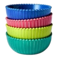 Tabitha Brown for Target NWT Beaded Appetizer Bowls Stoneware Multi Set of 4 